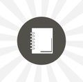 Notebook isolated icon. education design element Royalty Free Stock Photo