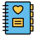 Notebook  Isolated Vector Icon which can easily modify or edit Royalty Free Stock Photo