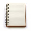 Notebook isolated on white background Royalty Free Stock Photo