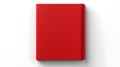 Blank red Notebook on a white Background. Business Mockup with Copy Space Royalty Free Stock Photo