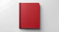 Blank red Notebook on a white Background. Business Mockup with Copy Space Royalty Free Stock Photo