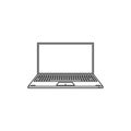 Notebook / Laptop computer icon. Royalty Free Stock Photo