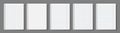 Notebook line squared dot. Diary template. Notepad empty page set. Vector blank white list mock up Royalty Free Stock Photo