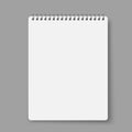 Notebook line squared dot. Diary template. Notepad empty page set. Vector blank white list mock up Royalty Free Stock Photo