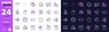 Notebook, Loyalty points and Budget accounting line icons for website, printing. For design. Vector