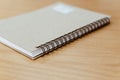 Notebook or note paper sheet retro style on table Royalty Free Stock Photo