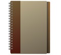 Notebook for notes. Diary. Vector illustration.