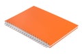 Notebook with an orange cover Royalty Free Stock Photo