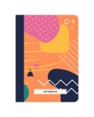 Notebook orange cover Royalty Free Stock Photo