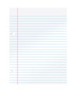 Notebook paper Royalty Free Stock Photo