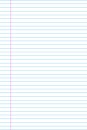 Notebook paper background. Line note document