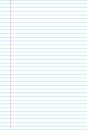 Notebook paper background. Line note document