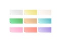 Notebook paper multi-colored rectangular