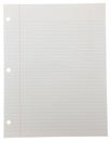 Notebook Paper On White