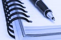 Notebook and pen Royalty Free Stock Photo