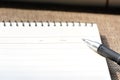 Notebook and pen Royalty Free Stock Photo