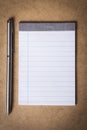 Notebook and pen Royalty Free Stock Photo
