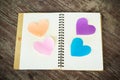 Notebook and pen with heart Royalty Free Stock Photo