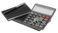 Notebook, pen, key and black calculator Royalty Free Stock Photo