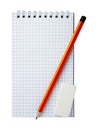 Notebook pencil Royalty Free Stock Photo