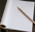 Notebook and pencil Royalty Free Stock Photo