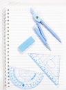 Notebook and pencil isolated Royalty Free Stock Photo