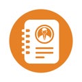 Notebook, phone book icon design