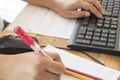 Notebook planner ,financial statement for business work