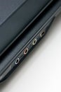 Notebook ports close up Royalty Free Stock Photo