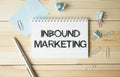 Tools and Notes About Inbound Marketing Royalty Free Stock Photo