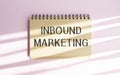 Tools and Notes About Inbound Marketing Royalty Free Stock Photo