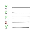 Notebook vector checklist planner bullet point