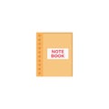 Notebook vector flat colour icon Royalty Free Stock Photo
