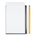 Notepad and ballpen Royalty Free Stock Photo