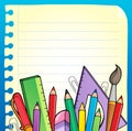 Notepad blank page and stationery 2