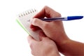 Notepad; Blank with Pen Royalty Free Stock Photo