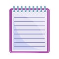 notepad cartoon icon