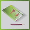 Notepad.The design of the notebook of recipes. Royalty Free Stock Photo