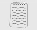 Notepad line Icon