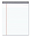 Notepad lined note paper