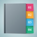 Notepad, notebok icon. Abstract infographic.