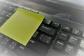 Notepad with Keyboard and Memo Royalty Free Stock Photo