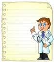 Notepad page with doctor theme 2