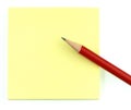 Notepad & pencil Royalty Free Stock Photo