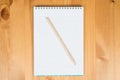 Notepad and pencil