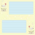 notepad sheet with fish illustration