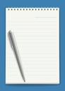 Notepad. Vector illustration