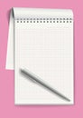 Notepad. Vector illustration