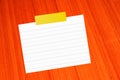 Notepad on wooden Royalty Free Stock Photo