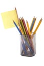 Notepaper and pencils